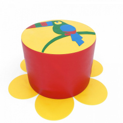 Мягкий пуфик Пуфик Попугай ДМФ-МК-01.40.00