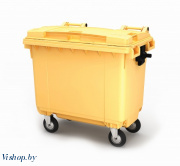 Мусорный контейнер 660 л (желтый)