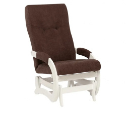 Кресло-маятник Leset Блисс белый Antonio Chocolate на Vishop.by 