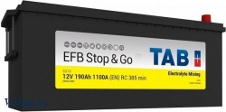 Автомобильный аккумулятор TAB Truck EFB Stop Go 190 L 49261 (190 А/ч)