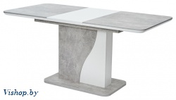 стол обеденный mebelart sirius бетон/белый на Vishop.by 