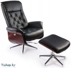 массажное кресло calviano 95 с пуфом черное на Vishop.by 
