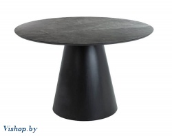 стол обеденный signal angel эффект серого мрамора черный мат d120 на Vishop.by 