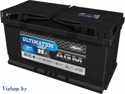 Автомобильный аккумулятор AKOM Ultimatum AGM Евро 6СТ-95VRLA (95 А/ч)