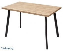стол обеденный mebelart фин 120 дуб канзас/черный на Vishop.by 
