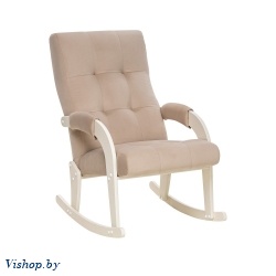 Кресло-качалка Leset Спринг слоновая кость Velur V18 на Vishop.by 