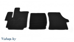 Коврики салона EVA Citroen Jumper черные, серый кант