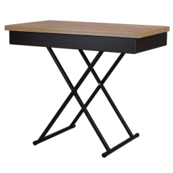 стол трансформер лерон дуб крафт золотой черный на Vishop.by 
