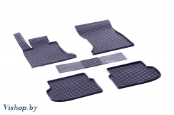 Резиновые коврики салона Сетка для BMW 5 Ser F-10 2010-2013 Черные