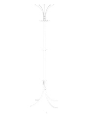 Вешалка для одежды ЗМИ Корона ВНП 366 белый