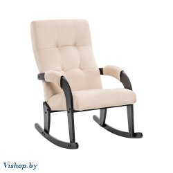 Кресло-качалка Leset Спринг венге Velur V18 на Vishop.by 