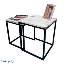 журнальный стол лофт ст-7 комплект лэннис белый на Vishop.by 