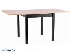 стол обеденный signal flip раскладной дуб артизан черный на Vishop.by 