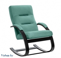 Кресло-качалка Leset Милано венге Velur V43 на Vishop.by 