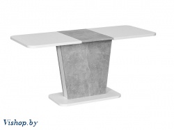 стол обеденный signal calipso раскладной белый мат/бетон на Vishop.by 