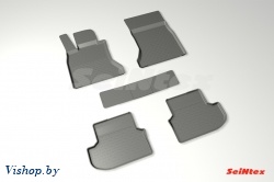 Резиновые коврики салона Сетка для BMW 5 Ser F-10 2013-2017 Черные