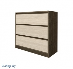 комод марсель 2 сн 111.05 дуб экспрессив песочный бронзовый на Vishop.by 