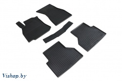 Резиновые коврики салона Сетка для Audi A6 C8 2018- Черные