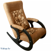Кресло-качалка Бастион 3 Шиншила светлая+цветы на Vishop.by 