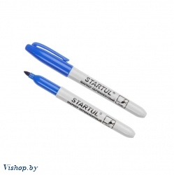 Маркер промышл. перманентный фетровый синий STARTUL PROFI (ST4350-02) (толщ. линии 1.5 мм) (ST4350-02)