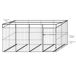 Каркас для вольера № 19 2х3