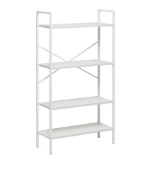 стеллаж leset стилвуд 24 широкий 4 полки белый на Vishop.by 