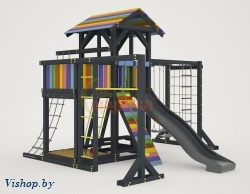 Детский спортивный комплекс для дачи Савушка 3 Black Edition
