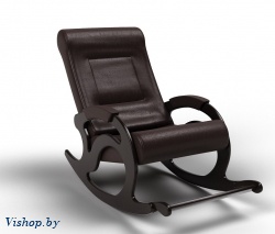 Кресло-качалка Тироль экокожа венге на Vishop.by 