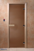 Дверь для сауны Doorwood Теплая ночь 800x1900 бронза матовая
