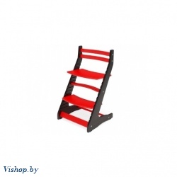 растущий регулируемый стул вырастайка eco prime черный красный на Vishop.by 