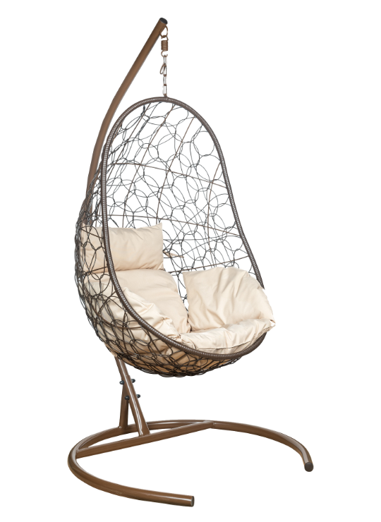 Подвесное кресло Ажур коричневое