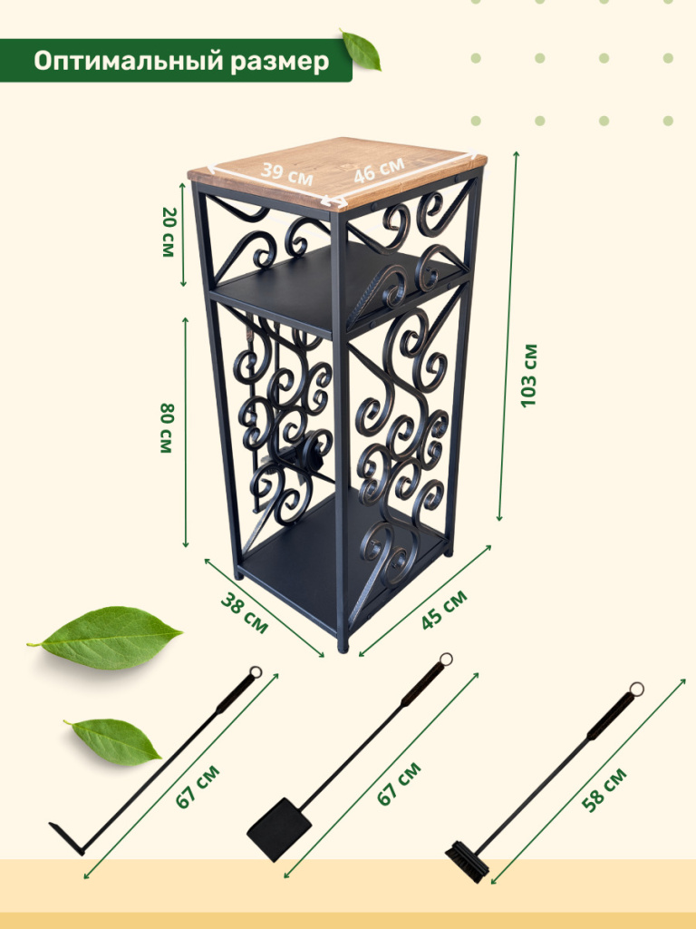 Параметры дровницы МФ 15 Дровник МФ 15