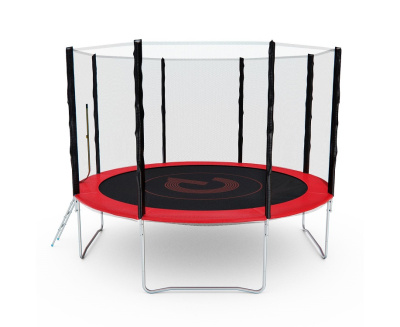 Батут с сеткой DFC PELPO 12ft с лестницей RED