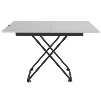 Стол универсальный АНДРЭ Loft белый чёрный 