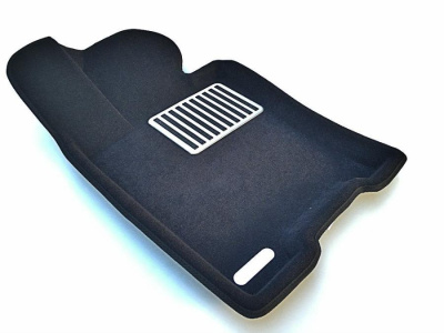 Коврики салона текстильные 3D KIA Mohave Lux (черные)