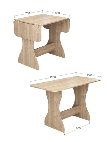 Стол обеденный Лея СН 130.05 экспрессив песочный 