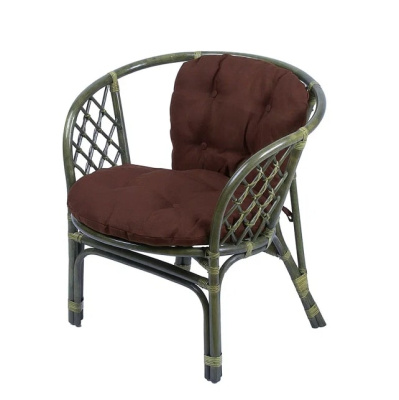 IND Комплект Багама 1 дуэт олива подушка коричневая 