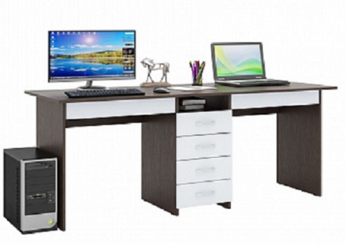 Стол для двоих Тандем-2Я (0120) дуб сонома 