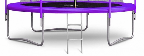 Батут Atlas Sport 252 см (8ft) с внутренней сеткой и лестницей PURPLE