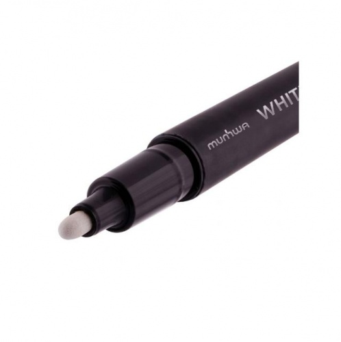 Маркер промышл. перманентный фетровый белый MUNHWA (толщ. линии 2.0 -4.0 мм. Цвет белый) (WPMM-05)