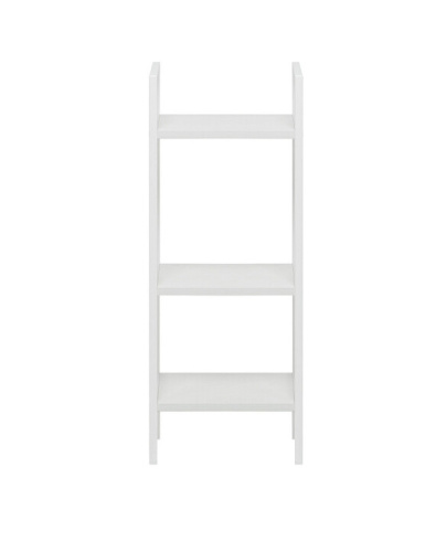 Стеллаж Leset Стилвуд 13 узкий 3 полки белый 