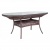 Стол обеденный овальный CAMELLIA шоколад