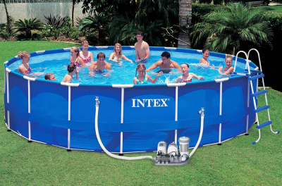 Бассейн каркасный 549х122 см Intex Metal Frame 28252/56952