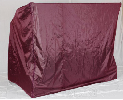 Чехол укрытие для садовых качелей до 220 см бордовый