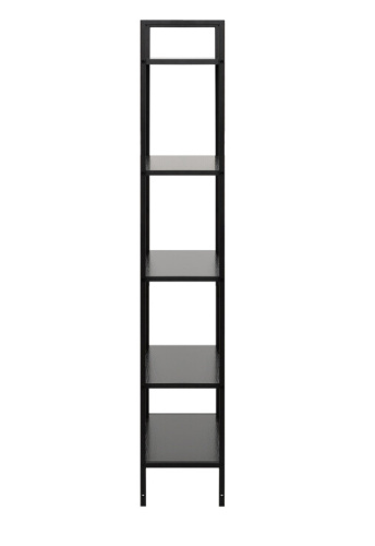 Стеллаж Leset Стилвуд 25 широкий 5 полок черный 