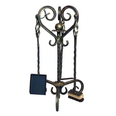 Каминный набор Ваза золото