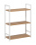 Стеллаж Leset Стилвуд 23 широкий 3 полки белый дуб крафт золотой Стеллаж Leset Стилвуд 23 широкий 3 полки белый дуб крафт золотой