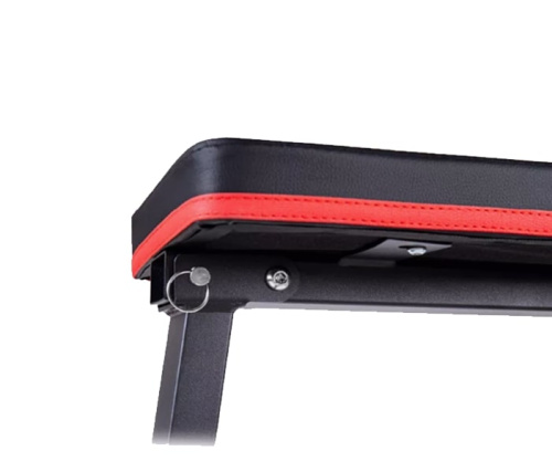 Скамья прямая AMETIST 97 чёрно красный