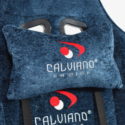 Вибромассажное кресло Calviano ASTI ULTIMATO blue fabric 