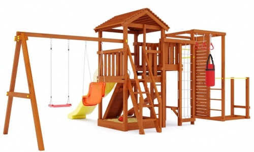 Детская спортивная площадка для дачи Савушка Мастер 3 Семейная